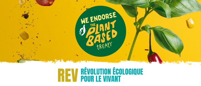 [Communiqué] La REV, premier parti signataire français du Plant Based Treaty