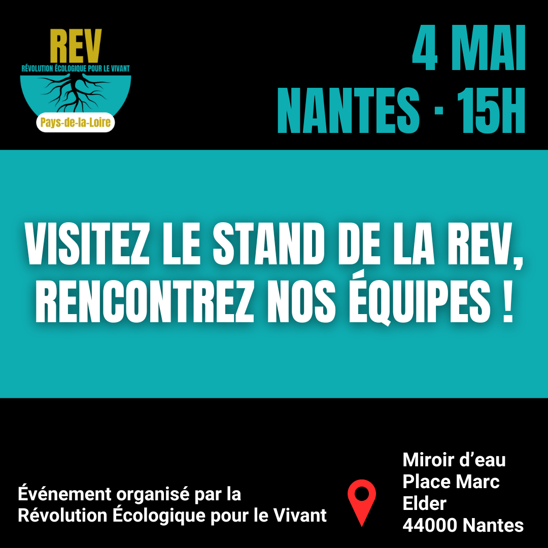 Stand REV sur l'écologie radicale et l'alimentation végétale | Nantes